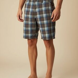 Stylish Plaid Men's Swim Board Shorts